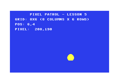 Screenshot of completed lesson
