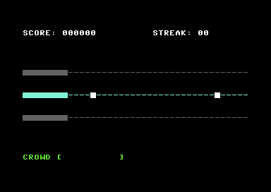Notes scrolling across Track 2